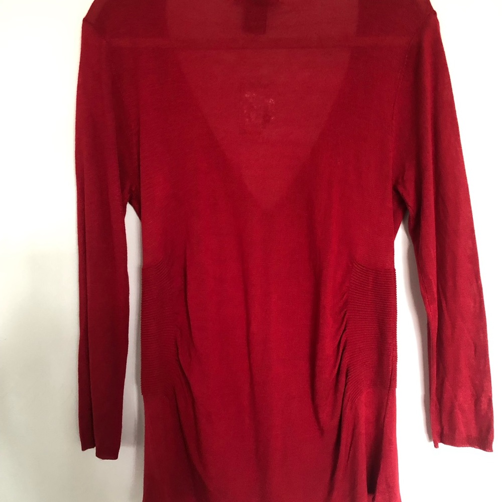 Petite large red cardigan - Picture 2 of 2